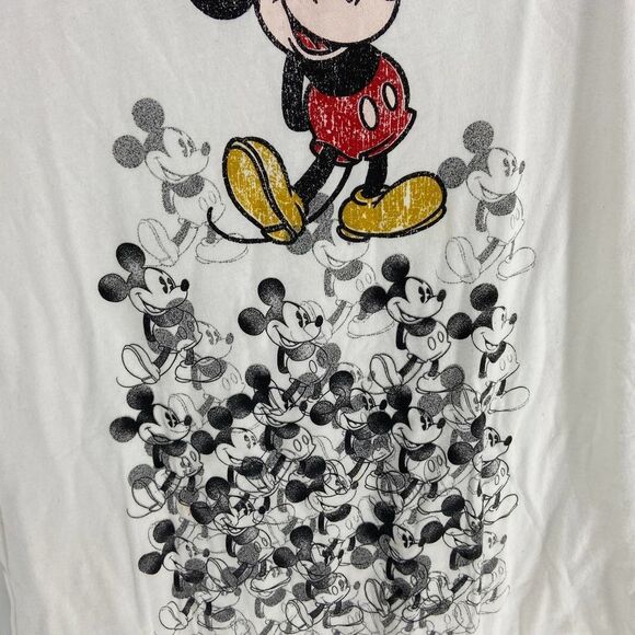 Disney Parks white cap sleeve mickey mouse graphic tshirt womens large - Picture 2 of 5
